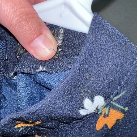 PrettyLittleThing Ladies Blue Ruffled Mid Length Dress Size 6 - Picture 5 of 9